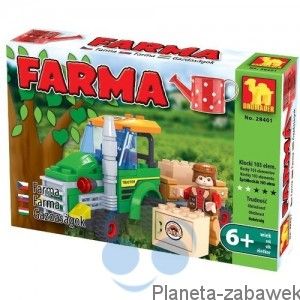 KLOCKI FARMA 28401 Traktor z przyczepą - 103 elementy