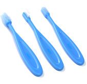 Zestaw szczoteczek do zębów 3 szt BabyOno (niebieski)