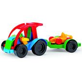 Auto z przyczepą i Kid Carem Color Cars Wader