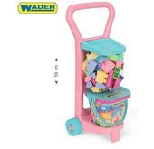 Wózek z klockami dla dziewczynki Wader