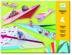 Zestaw origami - Tęczowe samoloty