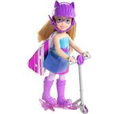 Barbie Chelsea na hulajnodze Mattel (fioletowa)