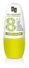 AA Anti-Perspirant Multifunctional 8in1 Dezodorant roll-on Green Tea 24H 50ml