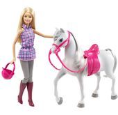 Lalka Barbie i koń Mattel
