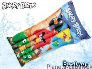 BESTWAY DMUCHANY MATERAC ANGRY BIRDS 119 CM