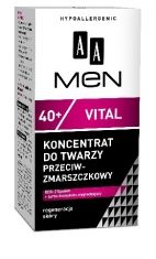 AA Men New 40+ Vital Koncentrat do twarzy przeciwzmarszczkowy 50ml