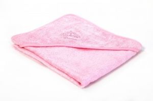 Ręcznik Okrycie Kąpielowe Bambusowe Różowe dla Małej Księżniczki