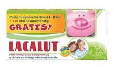 Lacalut Pasta do zębów dla dzieci od 4-8 lat + etui  1op