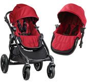 Wózek wielofunkcyjny City Select Double Baby Jogger + GRATIS (red)