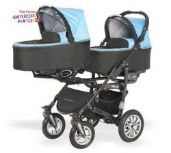 BabyActive Twinni wózek bliźniaczy 3w1 (z fotelikami)