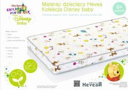 HEVEA MATERAC LATEKSOWY DISNEY BABY 120/60