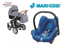 Baby Design DOTTY/DOTTY DENIM/DOTTY ECO + Fotel MAXI COSI CABRIOFIX