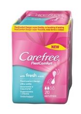 Carefree Flexi Comfort Fresh Scent Wkładki higieniczne  1op.-20szt