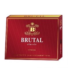 Brutal Classic Intense Zestaw prezentowy (Woda toaletowa 100ml + Dezodorant spray 150ml)