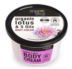 Organic Shop Krem do Ciała Indyjski Lotos BDIH 250 ml