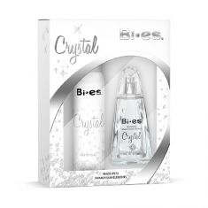 Bi-es Crystal Damski Komplet Woda perfumowana 100ml + Dezodorant 150ml