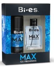 Bi-es Max Ice Freshness for men Zestaw prezentowy (dezodorant spray 150ml+woda toaletowa 100ml)