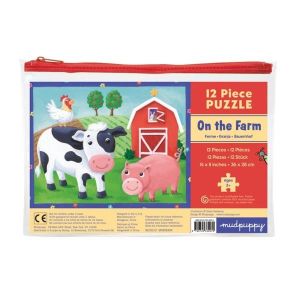 Moje pierwsze puzzle - 12 elementów - Farma