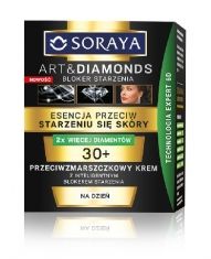 Soraya Art and Diamonds Esencja przeciw starzeniu się skóry Przeciwzmarszczkowy krem na dzień 30+ ne
