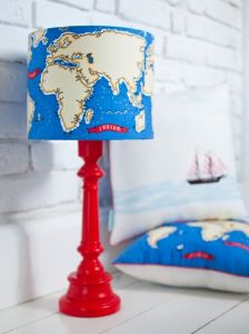 Lampa stojąca - Mapa Świata
