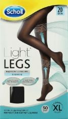 Scholl Light Legs Rajstopy uciskowe cienkie 20 DEN czarne rozmiar XL  1szt