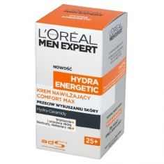 Loreal Men Expert Hydra Energetic Krem COMFORT MAX intensywnie nawilżajšcy 25+  50ml