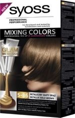 Schwarzkopf Syoss Mixing Colors Farba do włosów metaliczny złoty bršz 5-86  1op.