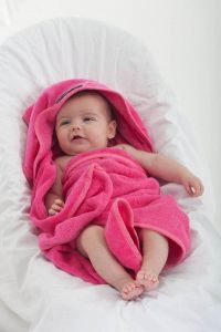 Ręcznik bawełniany - amarantowy