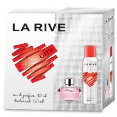 La Rive La Rive for Woman Love City Zestaw/edp90ml+deo150ml/