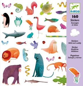 Naklejki zwierzęta - 160 elementów