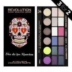 Makeup Revolution Salvation Palette 18 Zestaw cieni do powiek Dia de los Muertos (18 kolorów) 13g