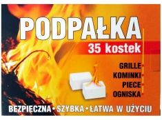 Podpałka do rozpalania grilla i kominka kostki (35szt)