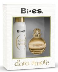 Bi-es Doro Amore Zestaw prezentowy (dezodorant spray 150ml+woda perfumowana 100ml)