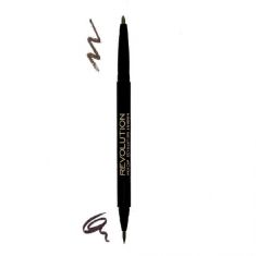 Makeup Revolution Ultra Brow Arch & Shape Kredka-pisak do brwi Dark  1szt