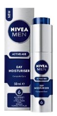 NIVEA FOR MEN Krem nawilżajšcy do twarzy na dzień  Active Age 50ml