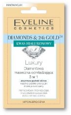 Eveline Diamonds & 24k Gold Diamentowa maseczka odmładzajšca 3w1 w saszetce