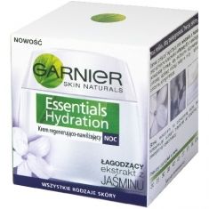 Garnier Essentials Hydration Krem nawilżajšco-regenerujšcy na noc do każdej cery  50ml