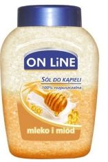 On Line Sól do kšpieli Mleko Miód 750ml
