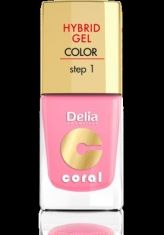 Delia Cosmetics Coral Hybrid Gel Emalia do paznokci nr 24 jasny róż 11ml