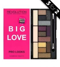 Makeup Revolution Pro Looks Palette 15 Zestaw cieni do powiek Big Love (15 kolorów) 13g