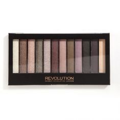 Makeup Revolution Redemption Palette 12 Zestaw cieni do powiek Romantic Smoked   14g (12 kolorów)