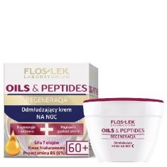 Floslek Oils & Peptides 60+ Krem na noc odmładzajšcy  50ml