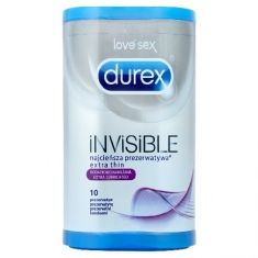 Durex Prezerwatywy Invisible Extra Lubricated  10szt