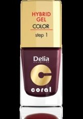 Delia Cosmetics Coral Hybrid Gel Emalia do paznokci nr 11 ciemny fiolet 11ml