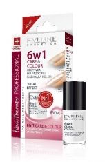 Eveline Nail Therapy Lakier odżywka 6w1 Care & Colour French  5ml