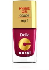 Delia Cosmetics Coral Hybrid Gel Emalia do paznokci nr 06 wi?niowy 11ml