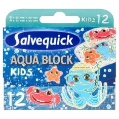 Salvequick Plastry Aqua Block  Kids 1 op-12szt