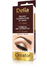 Delia Cosmetics Korektor do brwi żelowy z keratynš bršzowy  7ml