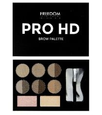 FREEDOM PRO HD BROW PALETTE MEDIUM DARK - Zestaw do brwi Medium Dark