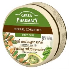 Green Pharmacy Peeling cukrowo solny Olej arganaowy, Figi  300ml